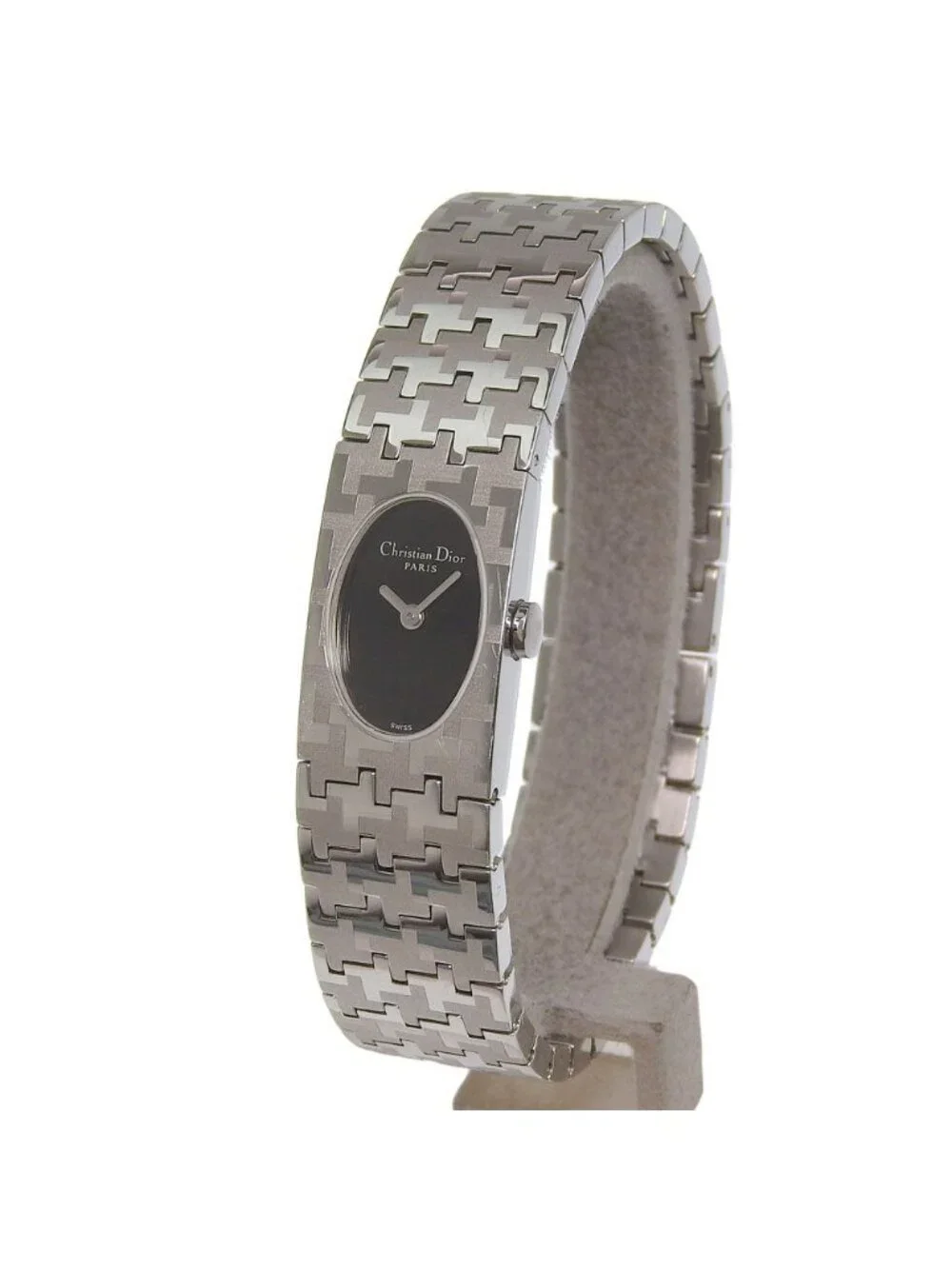 Dior Miss Stainless Steel Quartz Analog Display Black Dial Watch
